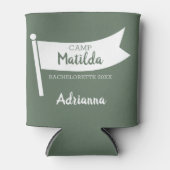 キャンプバチェロレッテマウンテングリーンフラッグキャンピング 缶クーラー (正面)