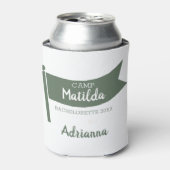 キャンプバチェロレッテマウンテングリーンフラッグキャンピング 缶クーラー (缶正面)