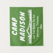 キャンプバチェロレッテマウンテントリップキャンピングプロップサイン タペストリー (正面)