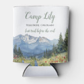 キャンプバチェロレッテマウンテンハイキング週末パーティー 缶クーラー (正面)