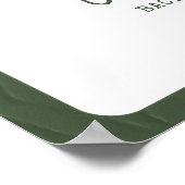 キャンプバチェロレッテモダンウェルカムサイン ポスター (角)