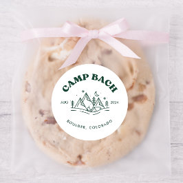 キャンプバチェロレッテラウンドステッカー ラウンドシール