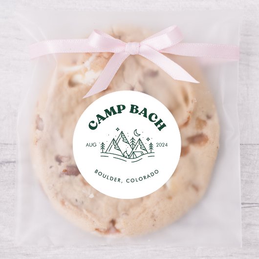 キャンプバチェロレッテラウンドステッカー ラウンドシール