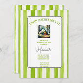 キャンプバチェロレッテワイルドインザウッズウィークエンド 招待状 (正面/裏面)