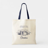 キャンプバチェロレッテヴィンテージ花嫁スカッドギフト トートバッグ (裏面)