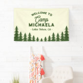 キャンプバチェロレッテヴェイルウェルカム前の最後のトレイル 横断幕 (インサイチュ)