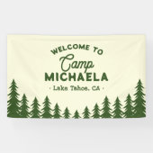 キャンプバチェロレッテヴェイルウェルカム前の最後のトレイル 横断幕 (横)