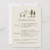 キャンプバチェロレッテ招待状 招待状 (裏面)