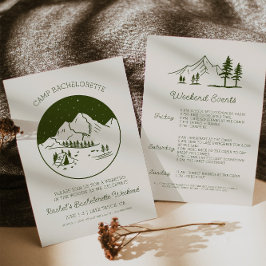 キャンプバチェロレッテ招待状 招待状