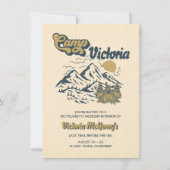 キャンプバチェロレッテ旅程ガールズウィークエンドパーティー 招待状 (正面)