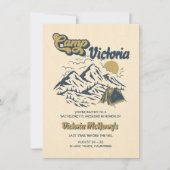 キャンプバチェロレッテ旅程ガールズウィークエンドパーティー 招待状 (正面)