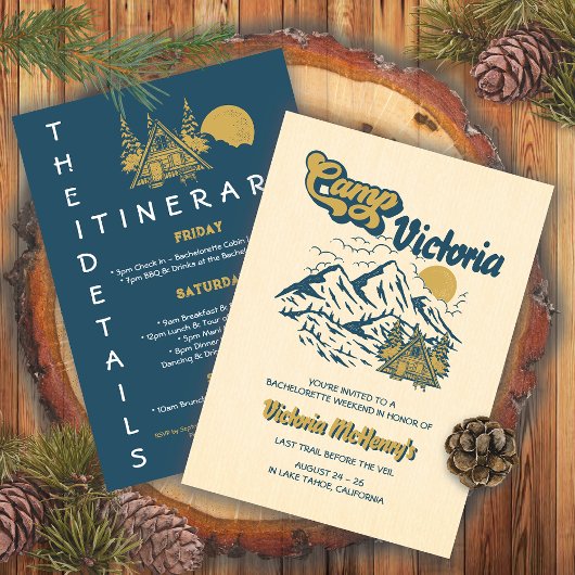 キャンプバチェロレッテ旅程ガールズウィークエンドパーティー 招待状