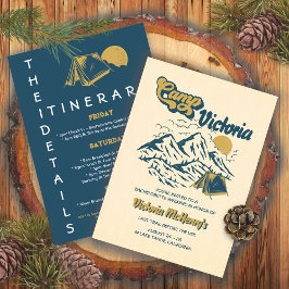 キャンプバチェロレッテ旅程ガールズウィークエンドパーティー 招待状