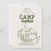 キャンプバチェロレッテ旅程キャンプ 招待状 (正面)