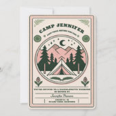 キャンプバチェロレッテ素朴ウッドシーマウンテン 招待状 (正面)