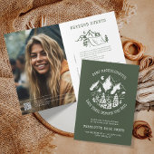 キャンプバチェロレッテ素朴モダンバチェロレッテ 招待状