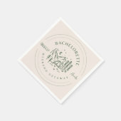 キャンプバチェロレッテ週末の日程 スタンダードカクテルナプキン (角)