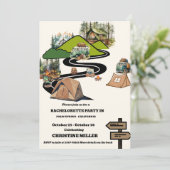 キャンプバチェロレッテ週末の日程 招待状 (スタンド正面)