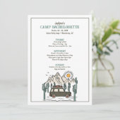 キャンプバチェロレッテ週末の日程 招待状 (スタンド正面)