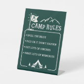 キャンプバチェロレッテ 台座サイン (正面)