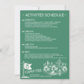 キャンプバチェロレッテ 招待状 (裏面)