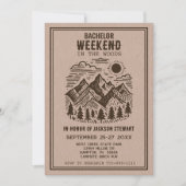 キャンプバチュラーパーティ 招待状 (正面)