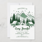 キャンプバッハグリーン3デイキャンプバチェロレッテ 招待状 (正面)