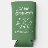 キャンプバパーソナライズされたッハクルーバチェロレッテ スリム缶クーラー (正面)