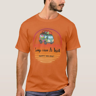 キャンプバン・イズ・ウェル ハッピーホリデー Tシャツ
