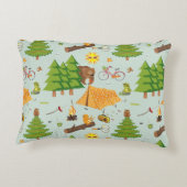 キャンプパターン アクセントクッション (裏面)