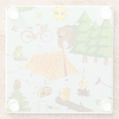 キャンプパターン ガラスコースター (裏面)