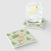 キャンプパターン ストーンコースター (横)