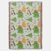 キャンプパターン スローブランケット (正面縦)