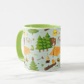 キャンプパターン マグカップ (正面左)