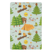 キャンプパターン ミニクリップボード (裏面)