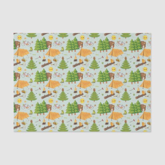 キャンプパターン 薄葉紙 (正面)