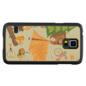 キャンプパターン CarvedメープルGalaxy S5スリムケース (正面(横))