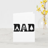 キャンプパパファーザーズデイアウトドアブシュクラフトキャンパー カード (黄色い花)