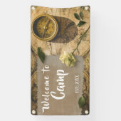キャンプパーソナライズされたウェルカムバナー 横断幕 (縦)