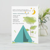 キャンプパーティの招待状 招待状 (スタンド正面)