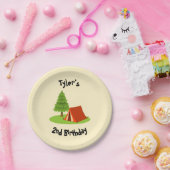 キャンプパーティーパーソナライズされたプレート ペーパープレート (パーティー)