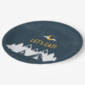 キャンプパーティープレート/ラウンド ペーパープレート (アングル)