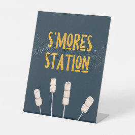 キャンプパーティー標識 | S'mores Station 台座サイン
