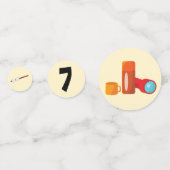 キャンプパーティー紙吹雪テーブルデコール コンフェッティ (裏面)