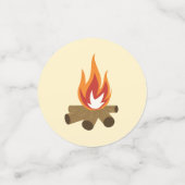 キャンプパーティー紙吹雪テーブルデコール コンフェッティ (スモール正面)