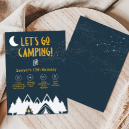 キャンプパーティー 招待状