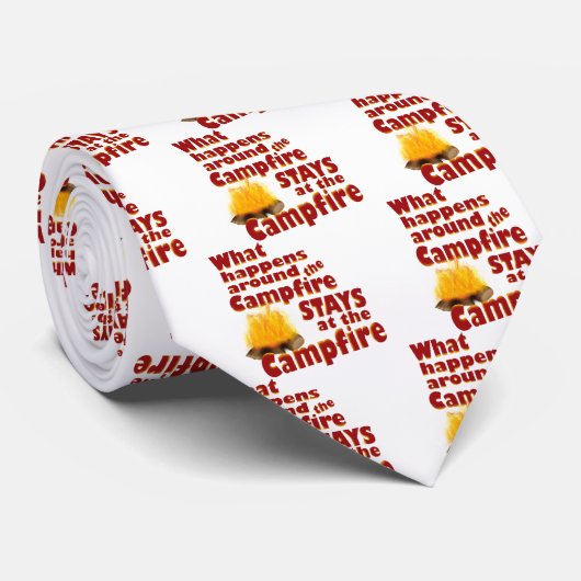 キャンプファイアおもしろい ネクタイ (ロール)