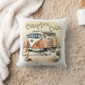 キャンプファイアかわいこちゃんヴィンテージキャンプ クッション (ブランケット)