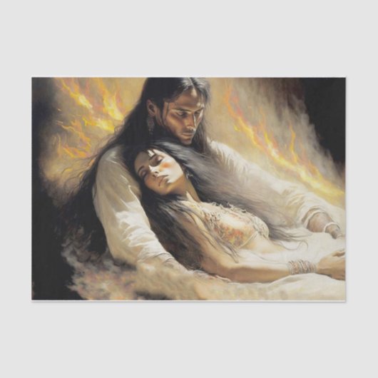 キャンプファイアで 薄葉紙 (正面)