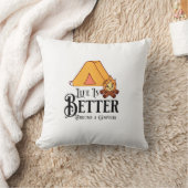 キャンプファイアのまわりにの方が人生だ クッション (ブランケット)